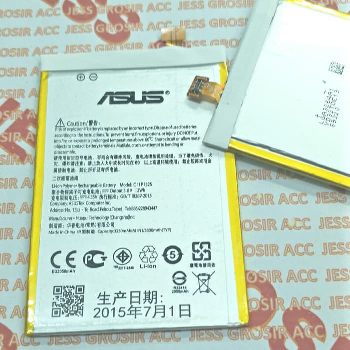 Baterai Original ASUS Zenfone 6 , A600CG , A601CG , A600 , Z002 , T00G , Kode Battery C11P1325