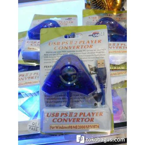 KONVERTER STIK PS2 KE PC / CONVERTER STIK  PS2 FOR PC DUAL SLOT