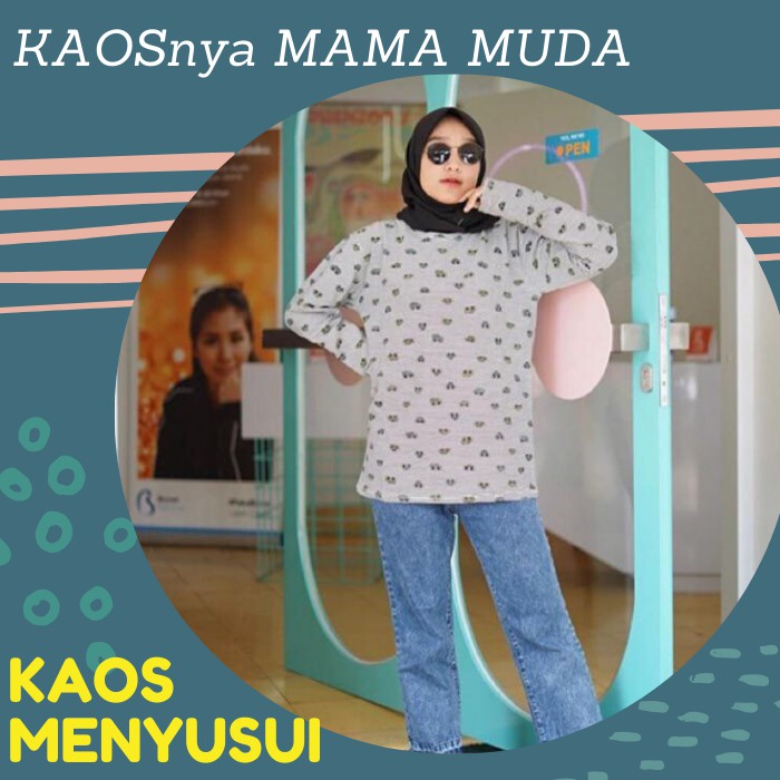 BAJU BUSUI KAOS  MENYUSUI WANITA LENGAN  TANGAN PANJANG  