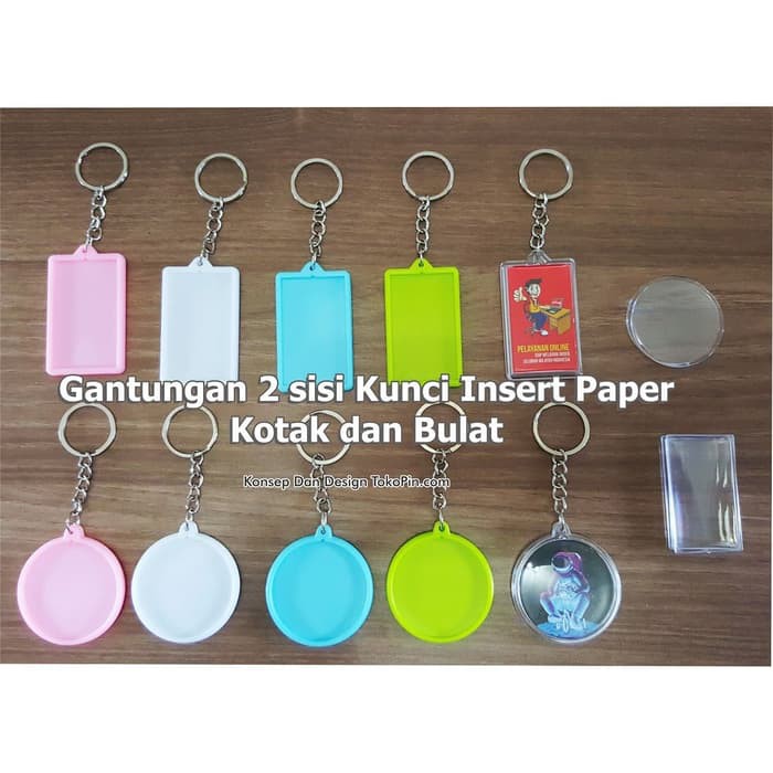 Gantungan Kunci Insert Paper