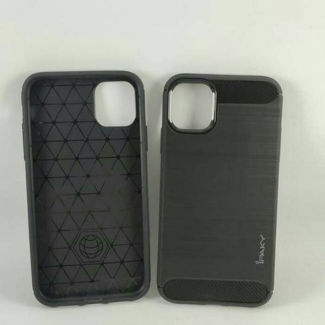 Casing Softcase Ipaky Carbon Iphone 11/Iphone 6.1 case hitam