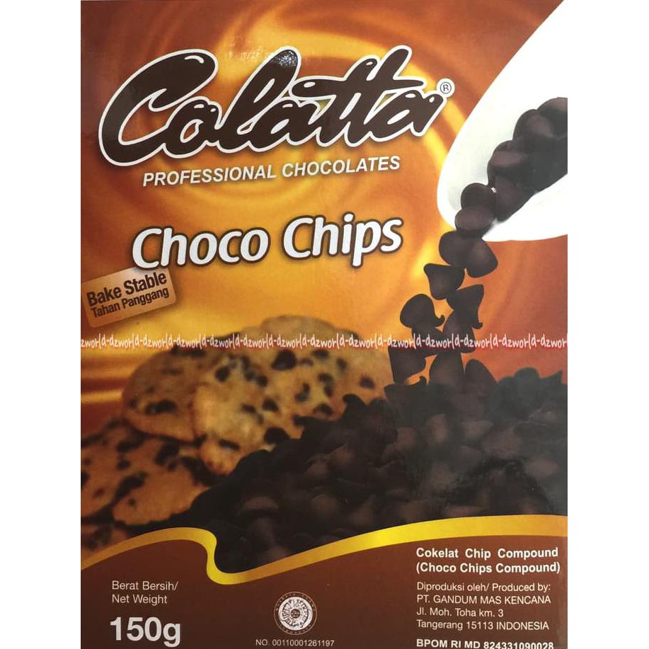 

31.87-Kue- Colatta Choco Chips Coklat Chip Compound Hiasan Coklat Tabur -Terlengkap-Termurah-