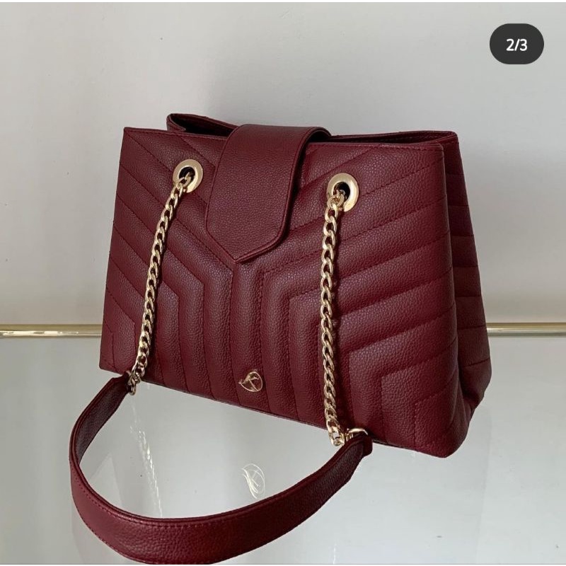Laura Bag maroon by Kian.id PRELOVED (Baca deskripsi)
