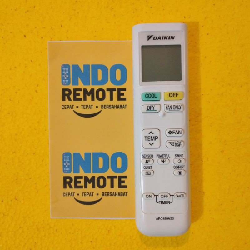 REMOTE AC DAIKIN ARC480A23 LOW WATT ORIGINAL