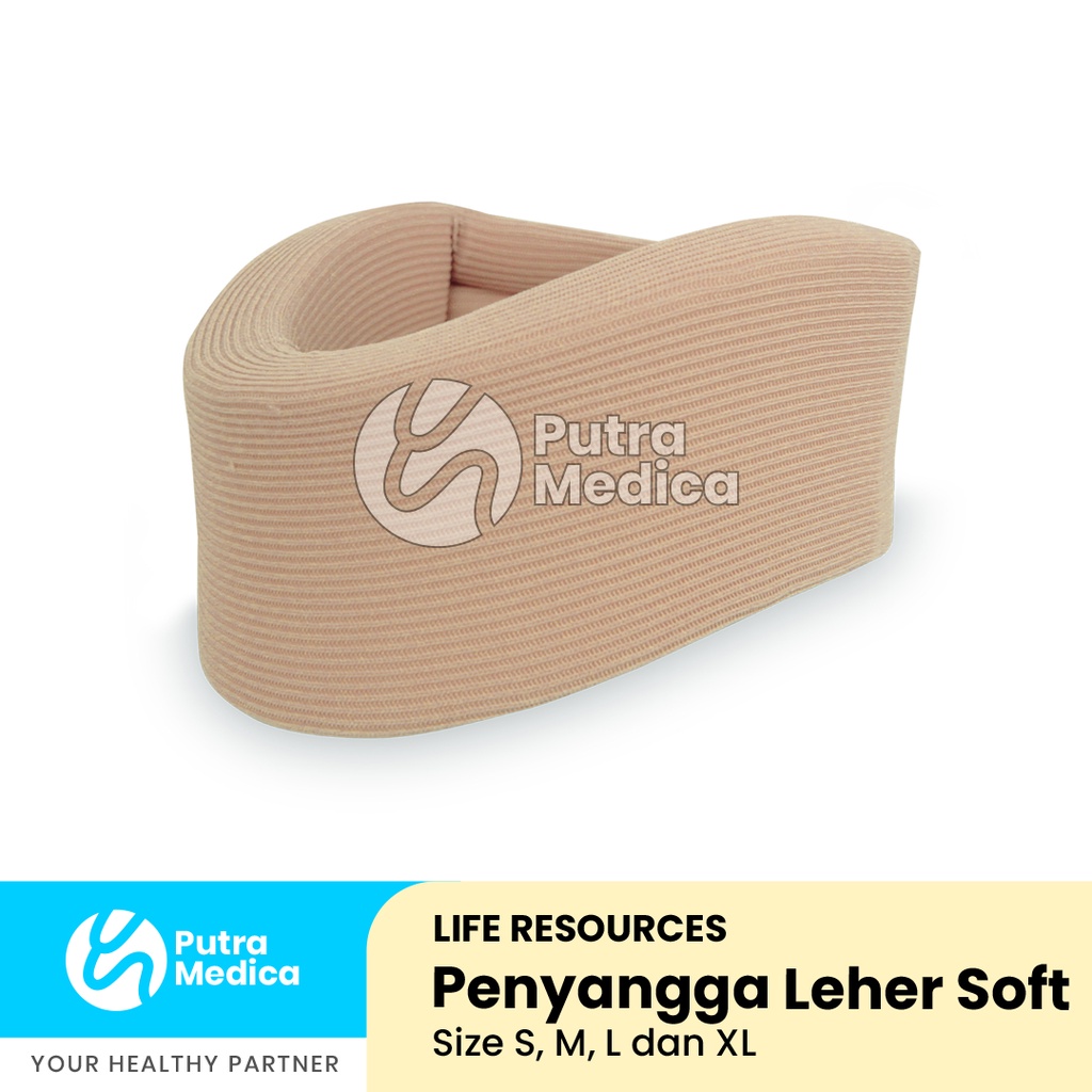 Life Resources Penyangga Leher Cedera Soft / Alat Penopang Penegak Leher / Adjustable Soft Cervical Collar / Servical Colar