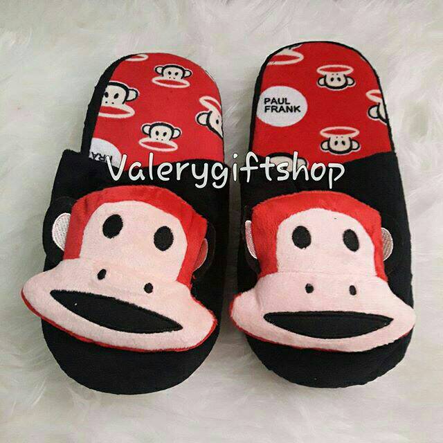 Sendal Kamar Dewasa Boneka Paul Frank Merah