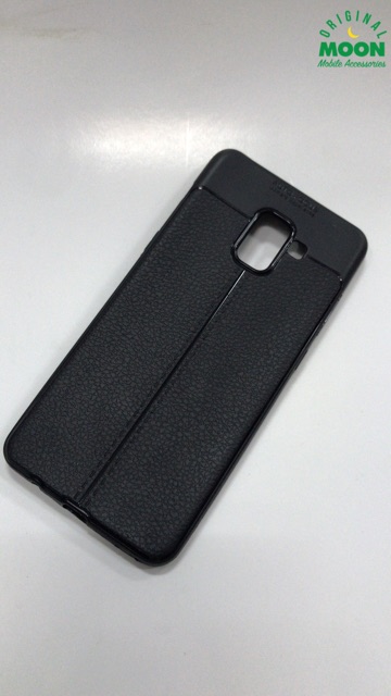 Case samsung a7 2018 autofocus leather cover kulit softcase silikon casing promo murah