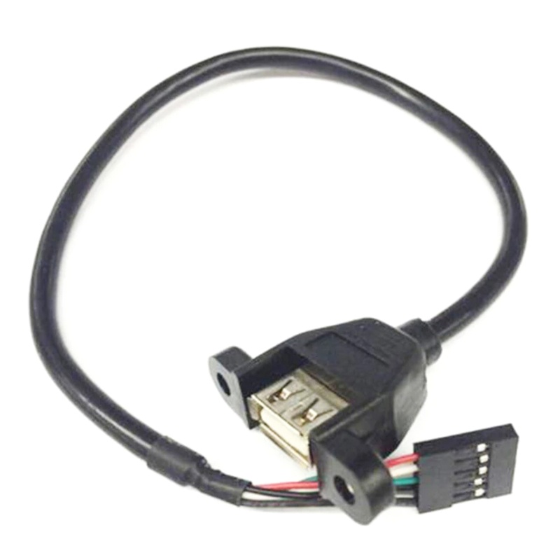 Btsg 5Pin Dupont- Ke 2.54 Kabel Kop USB Motherboard Komputer Built In Shileded Cord 5Pin 0.for 0.5M 1M
