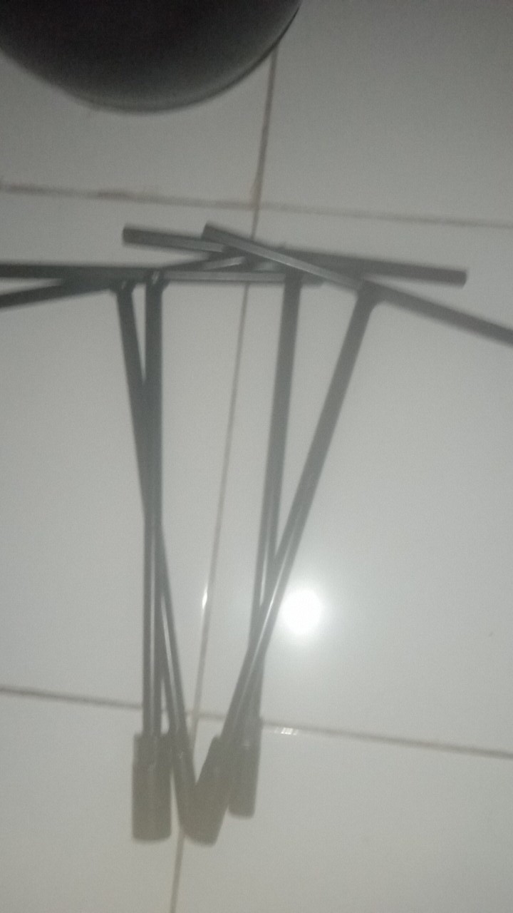 Tekiro Paket 4pc Kunci Sock T Ukuran 8-10-12-14mm / Kunci T Tekiro