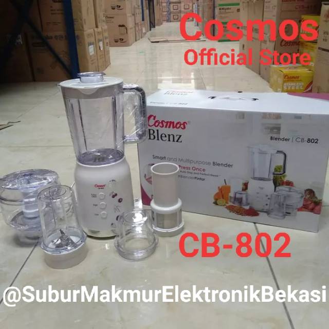 Blender Listrik BLENZ 4in1 Cosmos Goblet Plastik CB-802