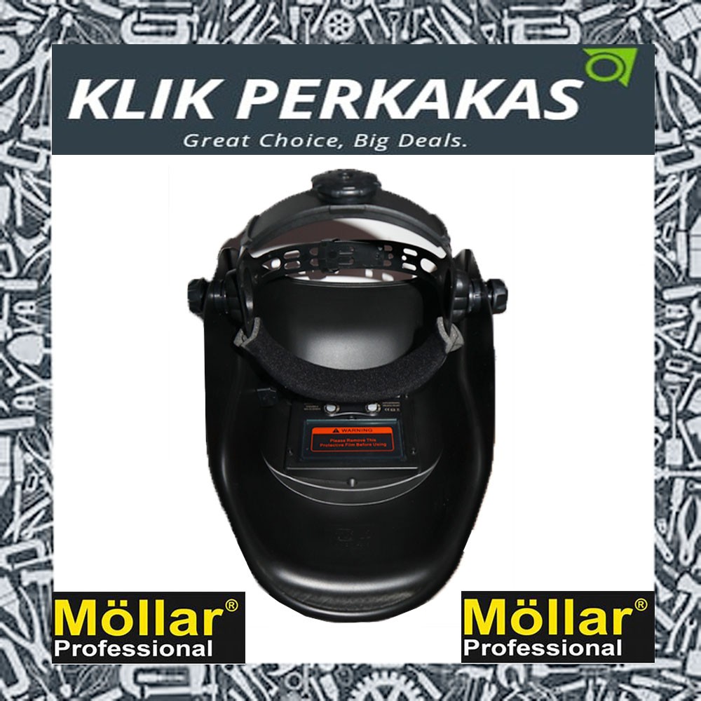 Helm las otomatis  topeng kedok las auto dark welding helmet Mollar