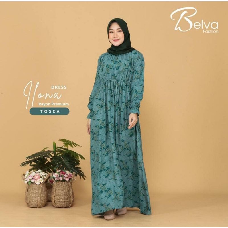 Dress Gamis Belva Fashion Ilona Dress