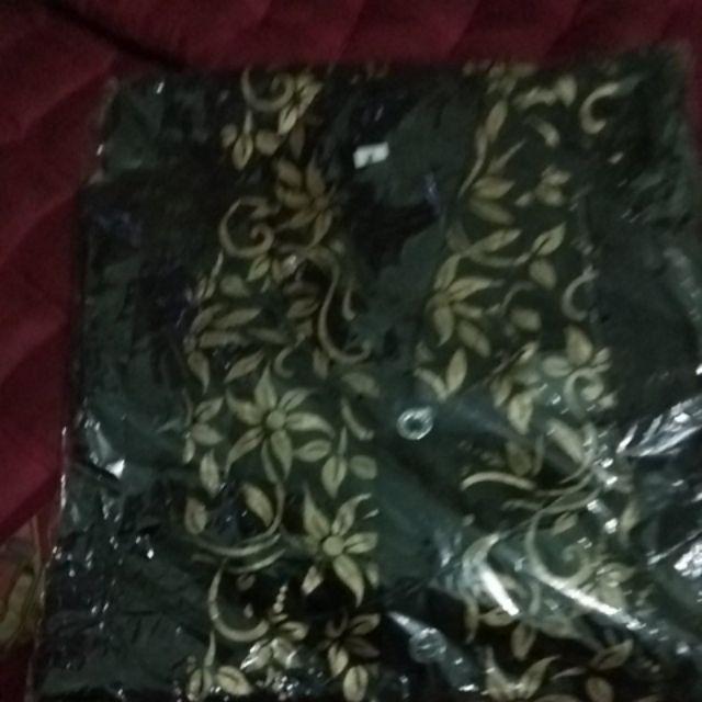 Kemeja Batik Lengan Panjang 025 Nailo Batik Bmb026 Hem Batik Murah Seno Sogan Bakung Padi Manggar