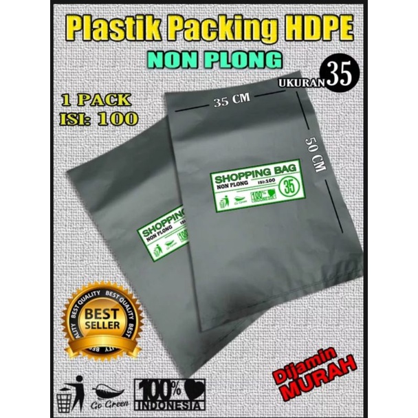 Jual Kantong Plastik Packingplastik Olshop Hd Tanpa Plong 35x50 Shopee Indonesia 1275