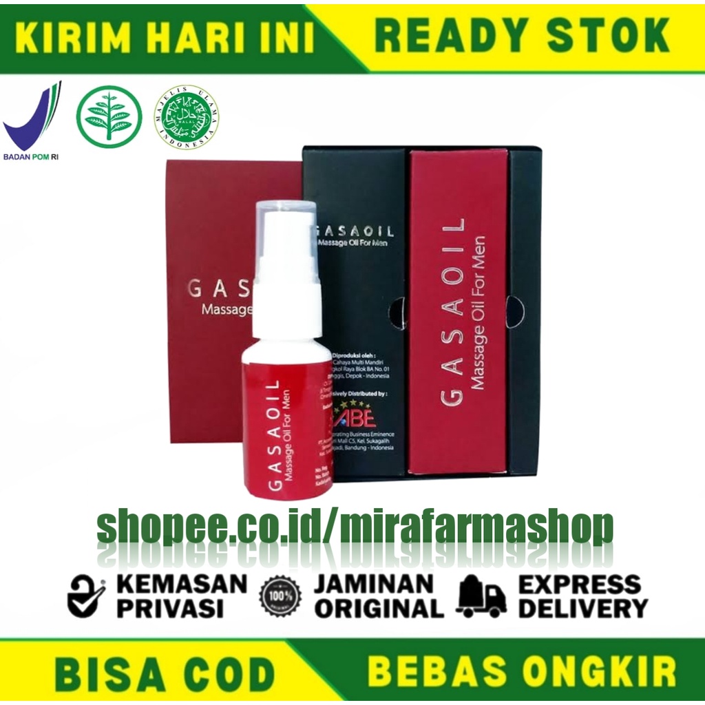 GASA OIL ORIGINAL - GASA OIL MESSAGE FOR MEN ASLI BPOM MINYAK PIJAT PRIA ALAMI