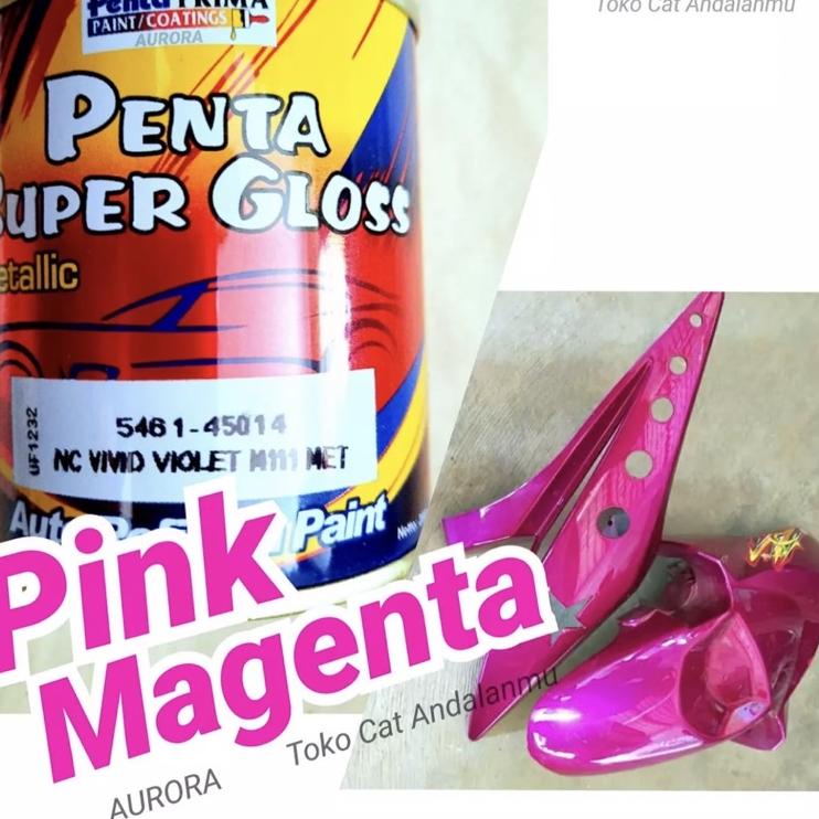 SALEE.. Cat Penta Super Gloss NC Vivid Violet M111 Met 200ml Pink Magenta Metalik / Metallic Metalic