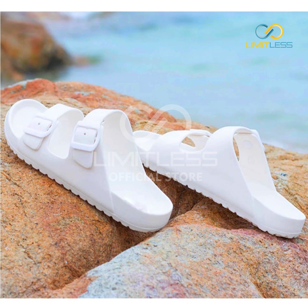 Zerolimit - Sandal Slip On Wanita Kekinian Sendal Strap Wanita Viral Sandal Slop Cewek Eva Lentur