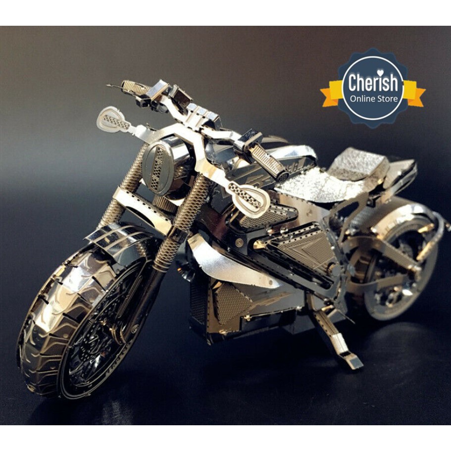 Mainan Puzzle Metal 3D MOTORCYCLE - Mainan Hobby DIY MB-002