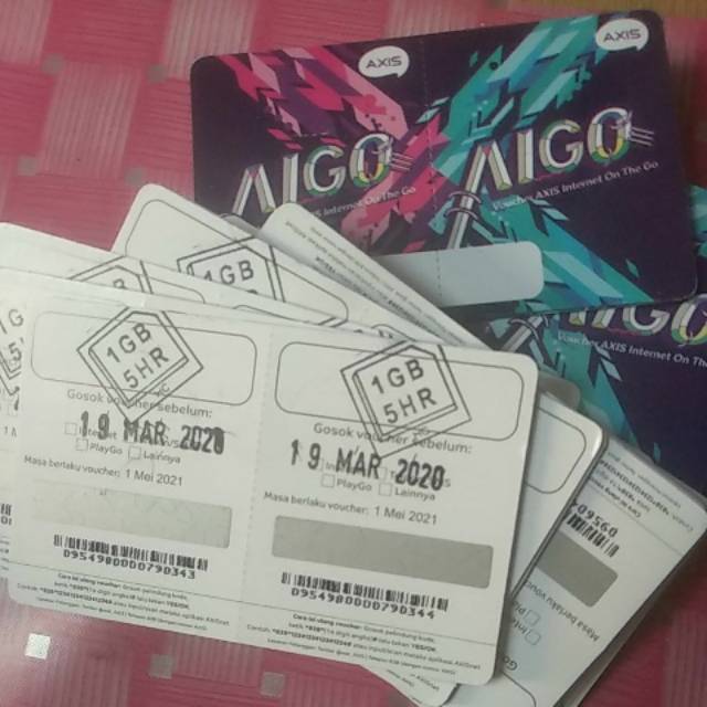 Voucher Axis 1GB 5 hari paket 100 PCs