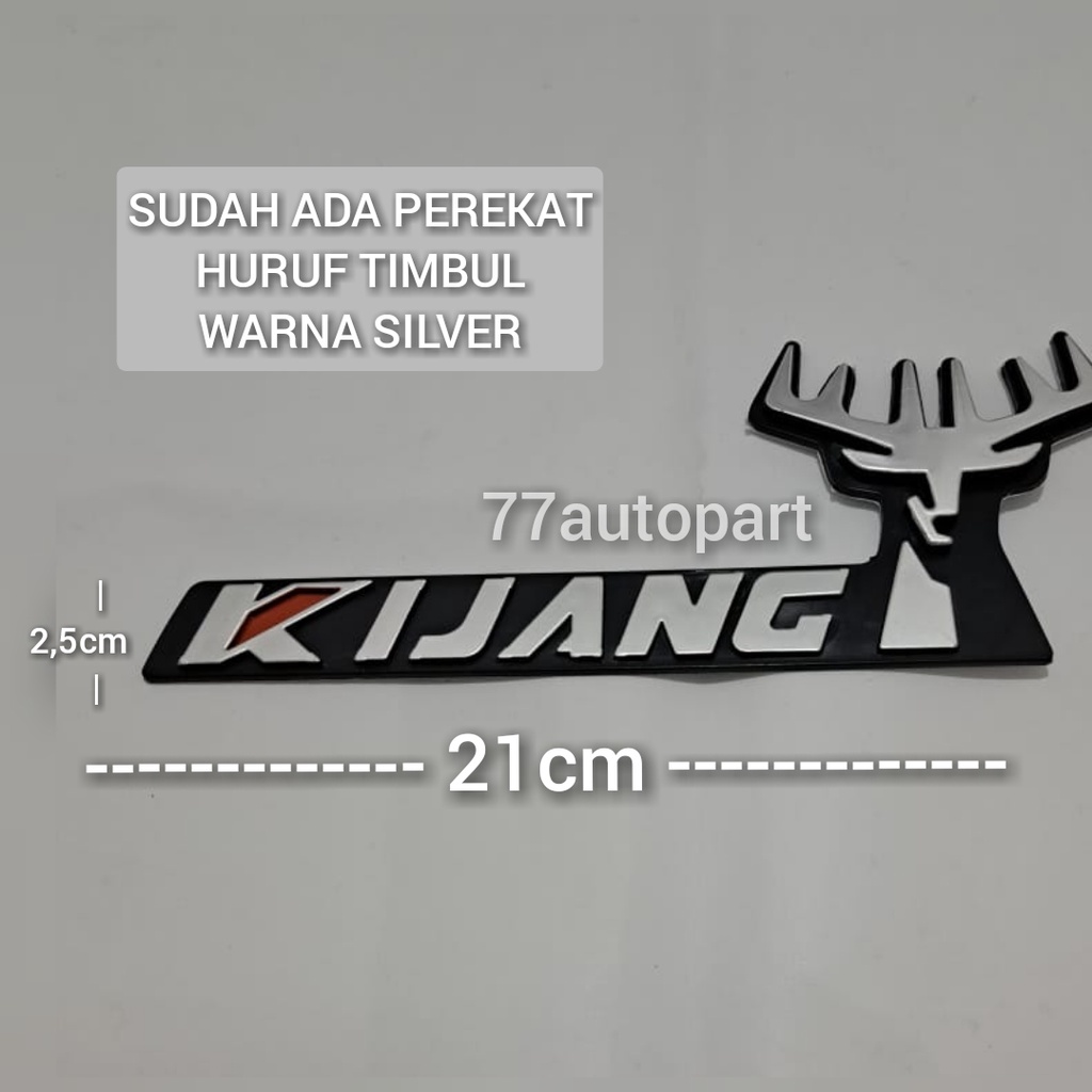 emblem logo mobil tulisan kepala kijang grand silver