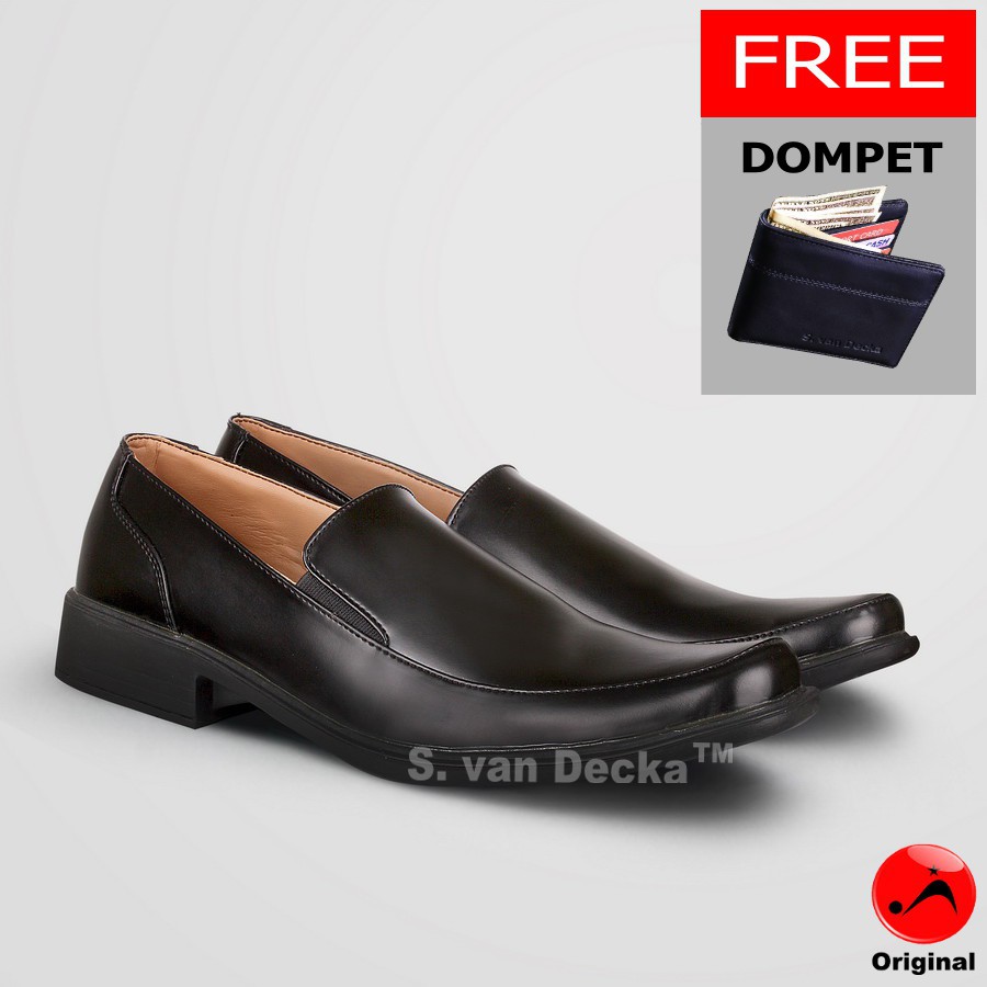 Sepatu Formal Pria S.van Decka D-TK025 + Gratis Dompet