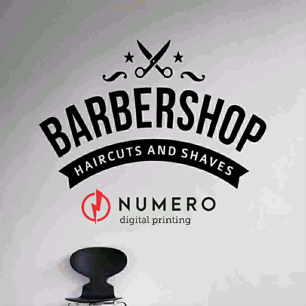 

cutting stiker BARBERSHOP ukuran 45 cm 13