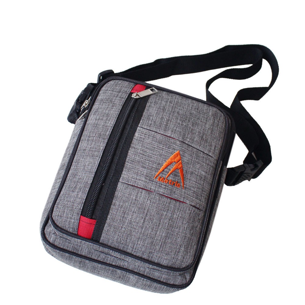 SHOPEE 6.6 SUPER SALE!! Tas Selempang Metric Sport Pria Crossbody Bag Smartphone Slingbag Outdoor - Grey