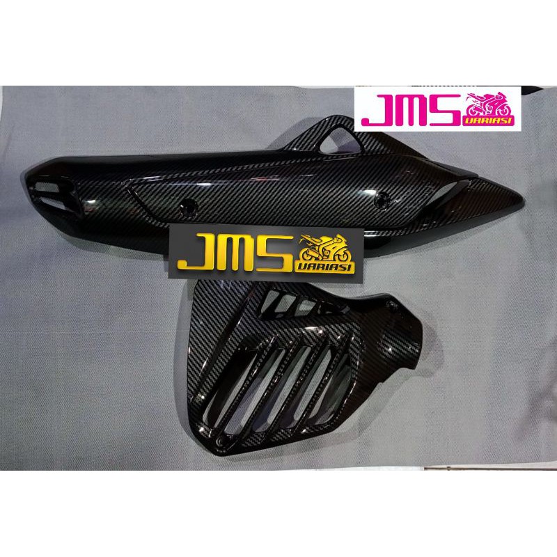 cover tutup carbon radiator dan knalpot yamaha nmax lama zoro pnp