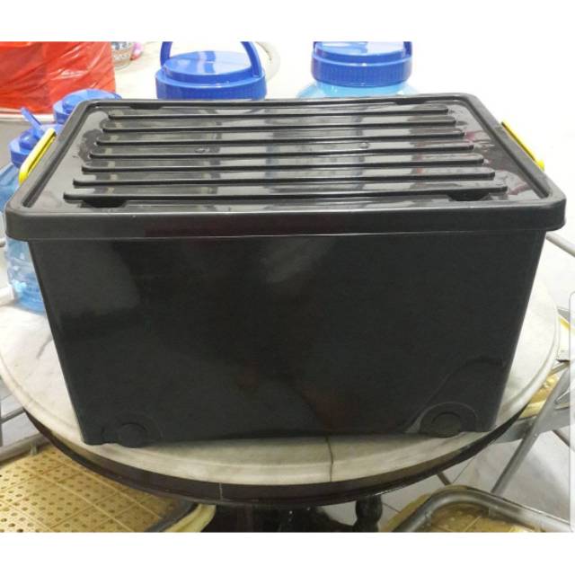 6 pcs box 65 hitam / Container box Hitam 65 / Box Container Plastik / Container Box Plastik / Box Pl