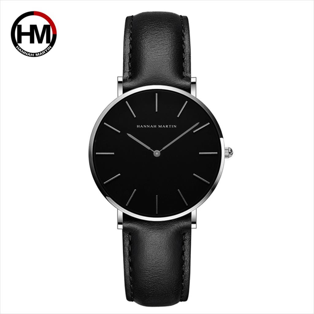 Jam Tangan Wanita Hannah Martin Leather Analog Premium Anti Air 30 Meter CH36