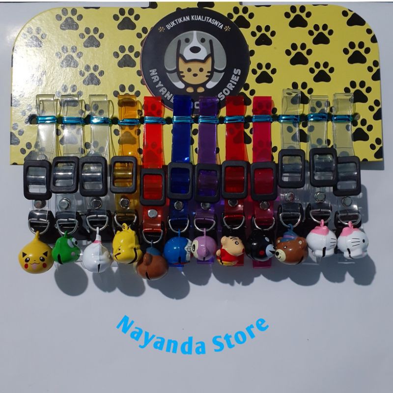 kalung kucing lonceng karakter/lonceng kucing/bell karakter