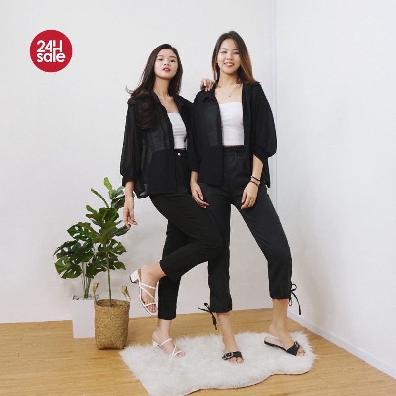 Toply shop  BISA COD Outer Basic FeLicia Oversize