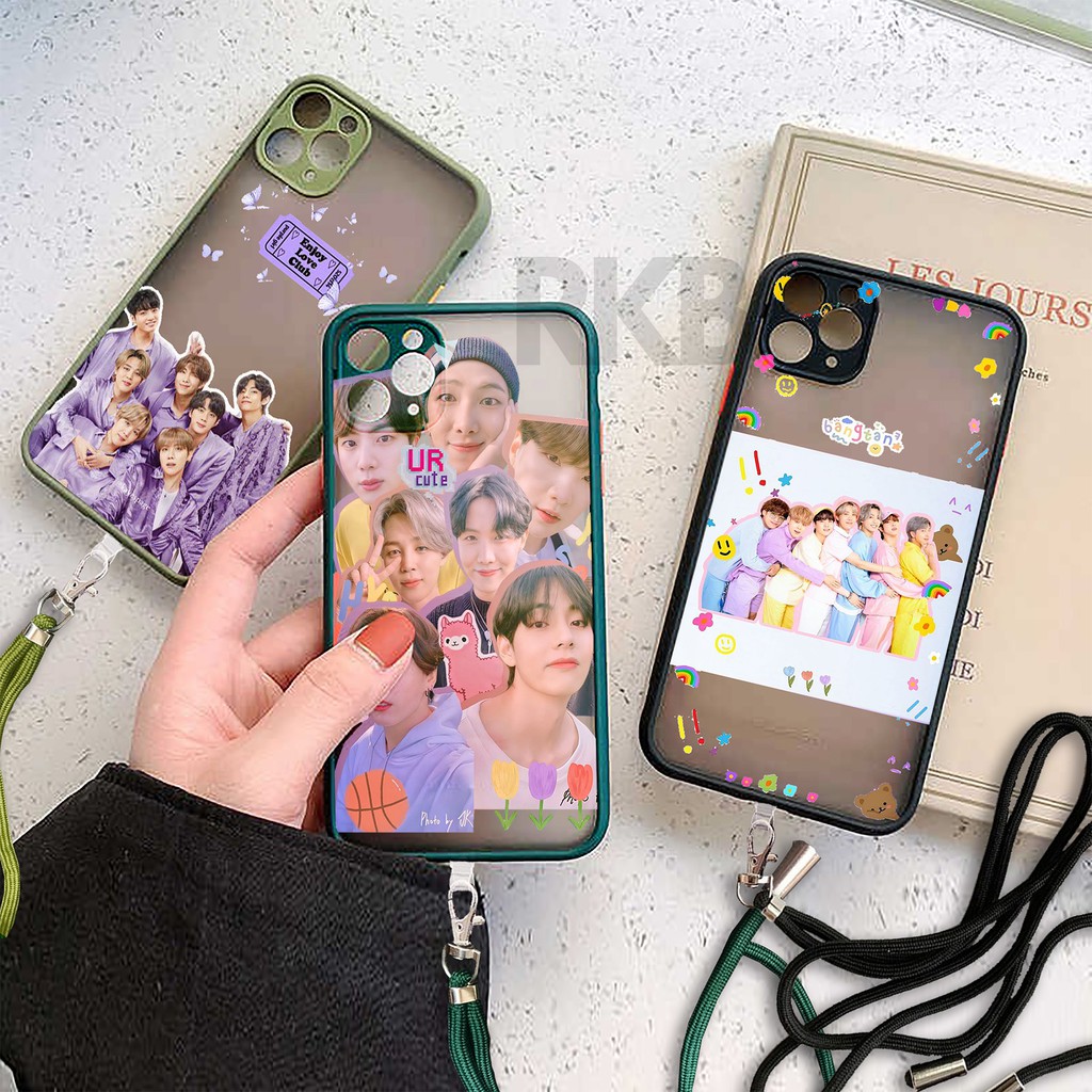 CASE MY CHOICE BLACK DOVE TALI LANYARD BANGTAN CASE CASE REALME C25 C21 C12 C21Y C2 REALME 7 REALME 