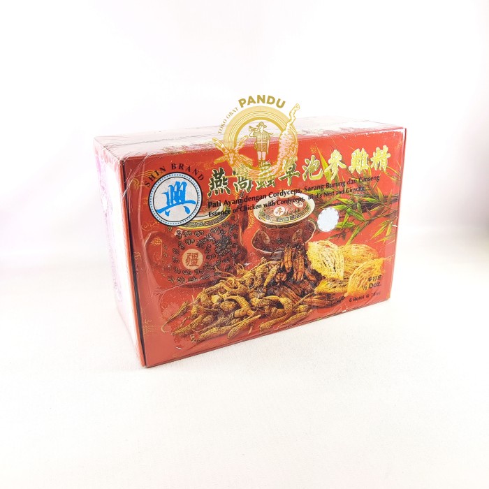 

SHIN BRAND PATI AYAM DENGAN CORDYCEPS, SARANG BURUNG DAN GINSENG (BERKUALITAS)