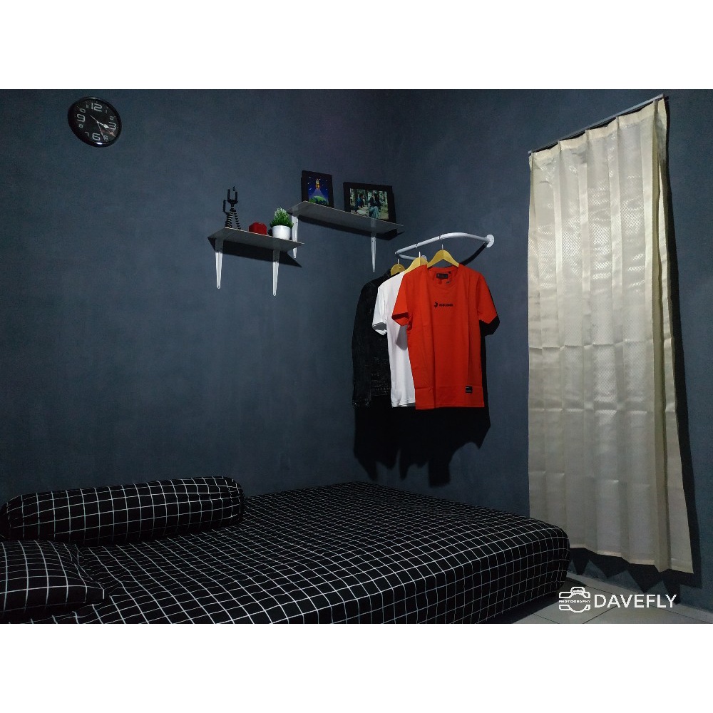 Gantungan baju tembok / GANTUNGAN BAJU TEMPEL TEMBOK FULL COATING ANTI KARAT 50 cm x 25 cm + FREE BAUT DAN FISHER