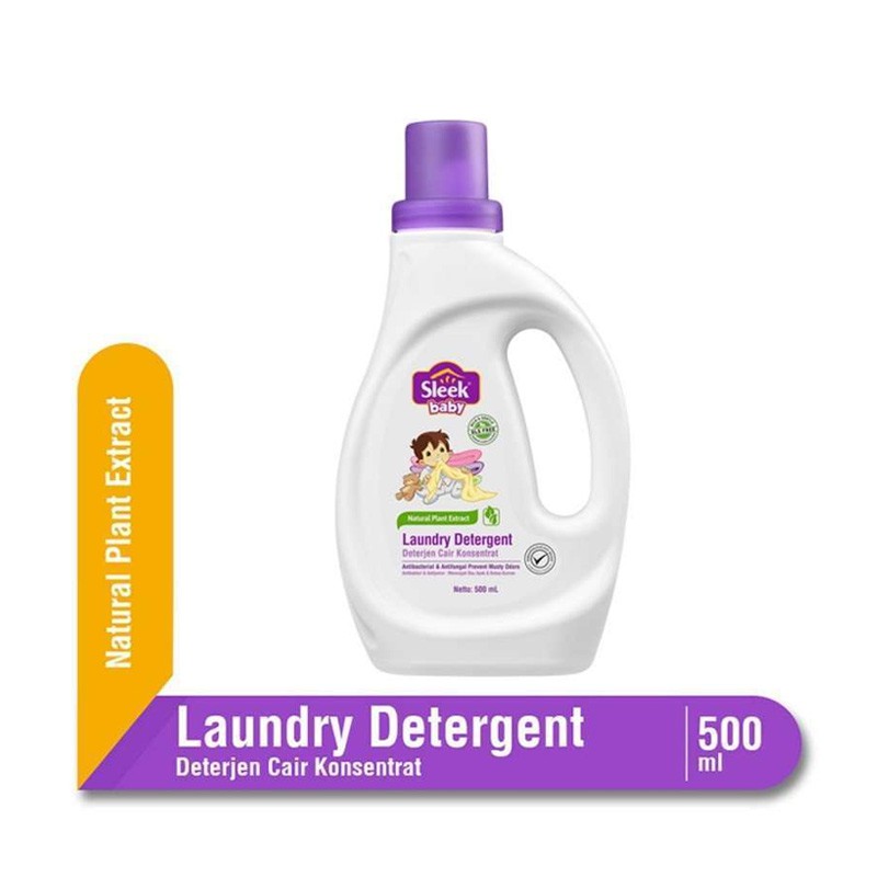 Sleek Laundry Detergent / Sabun Cuci Pakaian Bayi 500ml-450ml