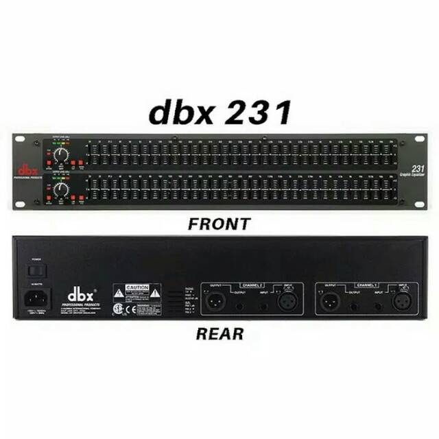 DBX Equalizer Ekualiser Ekualizer Tipe DBX-231