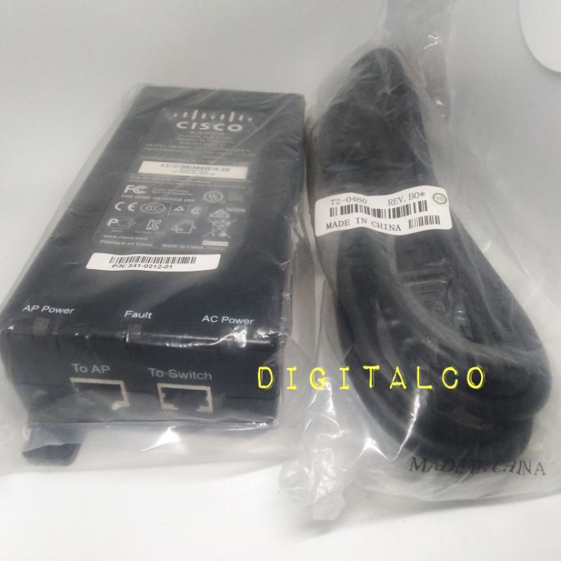 Cisco Power Injector AIR PWRINJ 4 5 utk Aironet AP 1040 1140 1260 2600 3600 3700 series