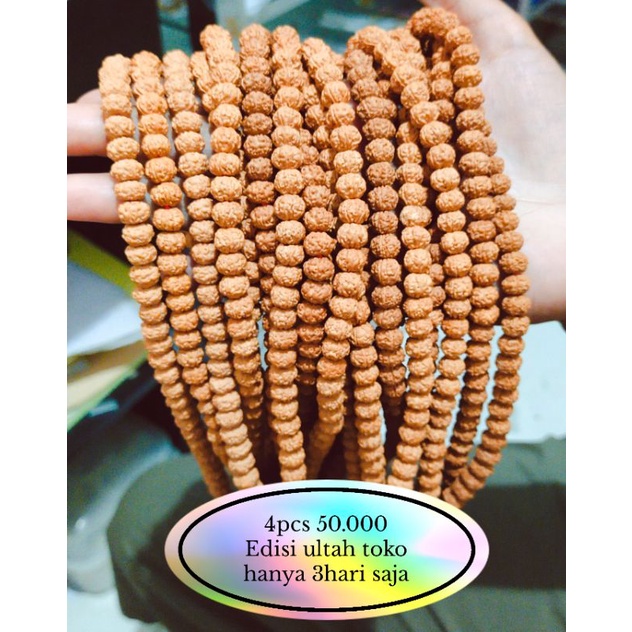 GENITRI RUDRAKSA ORIGINAL GARANSI KEASLIAN ISI 108