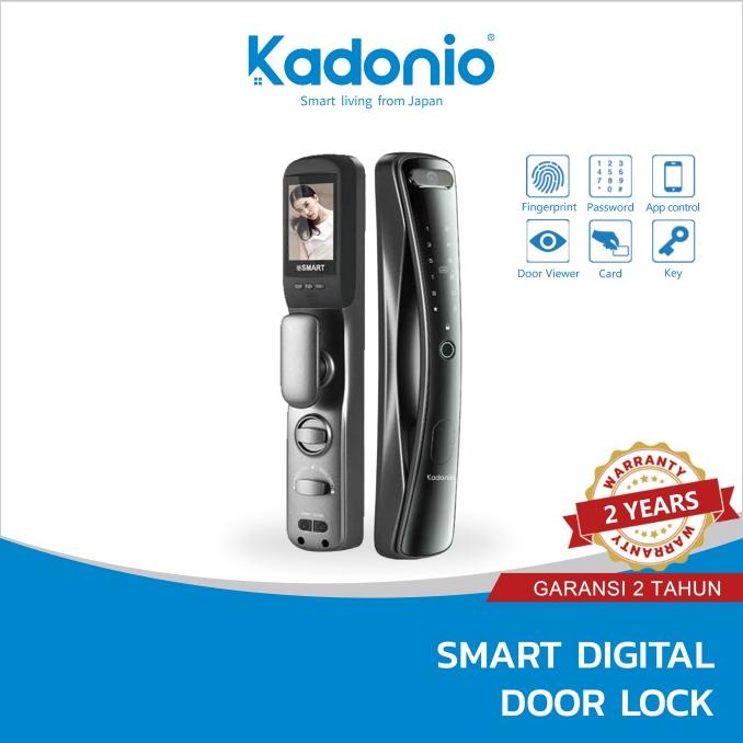 Kadonio Smart Door automatic kunci digital dengan Kamera viewer