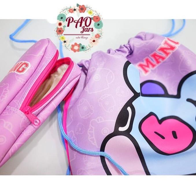 

Spesial Paket Sekolah Anak / Set Sekolah Bt21 / Tempat Pensil Bts / Tas Serut