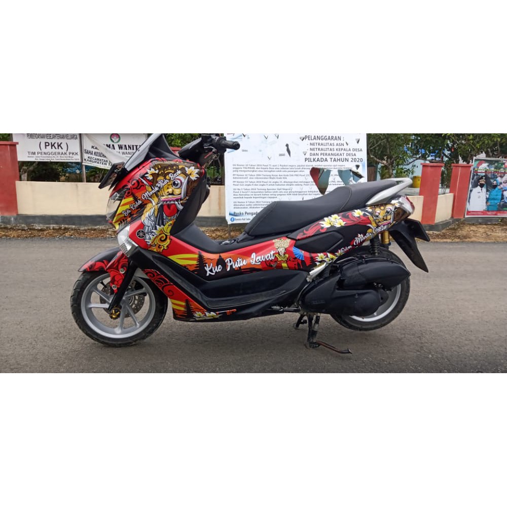 Decal Stiker Motor Nmax Leak Merah Grade A