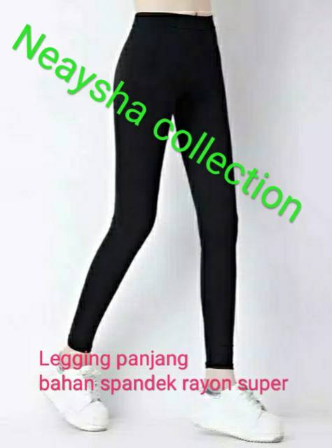 Legging panjang polos konveksi neaysha collection bahan spandek rayon super