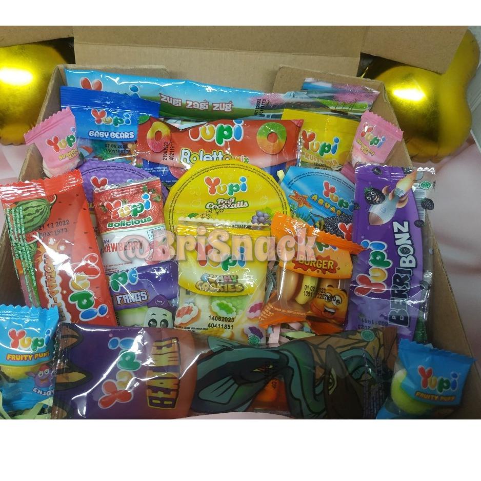 Gummy Box/Yupi Box/Kado Ulang Tahun/Kado Wisuda/Hampers Permen/Gift Box Murah/Paket Permen Murah