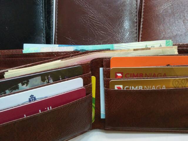 Dompet cowo 3 slot uang pendek lipat