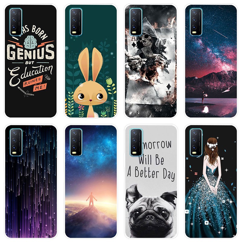 Hp Soft Case Vivo Y20 Casing Silikon Untuk Vivo Y20 Y20i Vivoy20 Casing Kartun Cover Fashion Shopee Indonesia