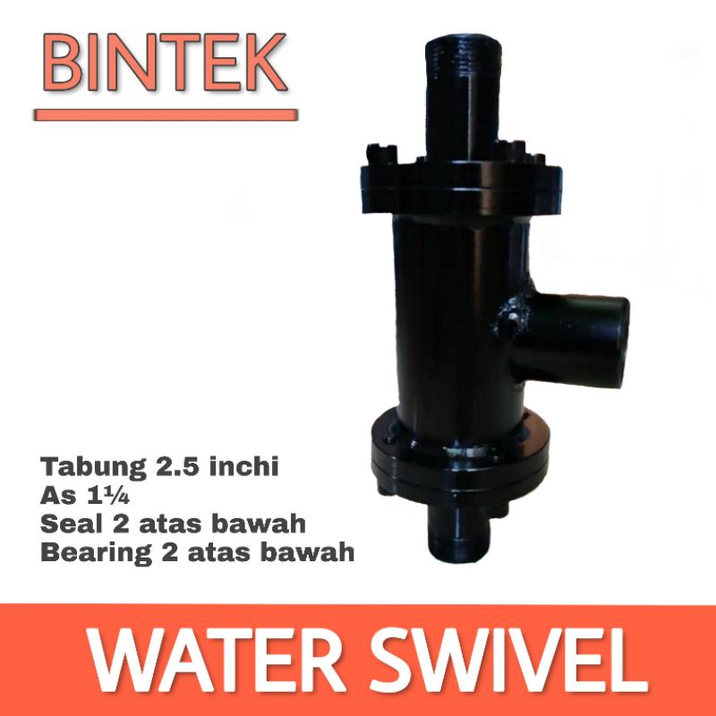 Water Swivel  Sumur Bor Spollkop Tabung 2.5inch pipa 1 1/4 Drat halus Gratis Seal Cadangan