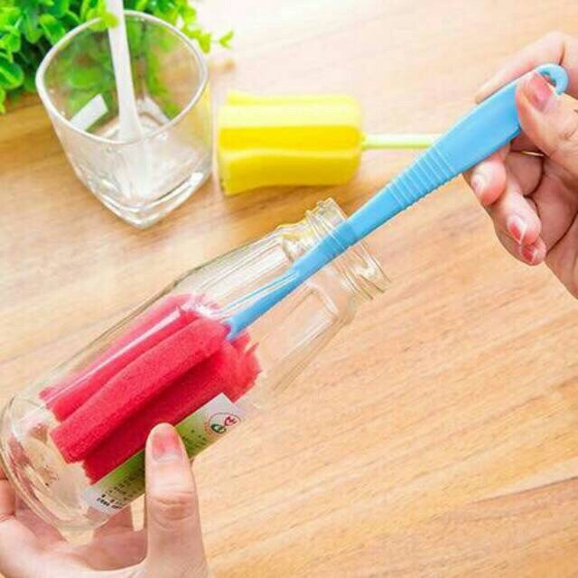 Tongkat Spons Pembersih Botol Minum Sikat Busa Pembersih Dot Susu Bayi thumbler Cleaner Sponge Stick Sikat Spon Pencuci Gelas Serbaguna