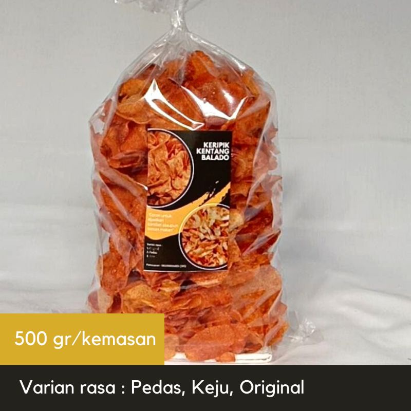 

Keripik kentang balado 500 gr