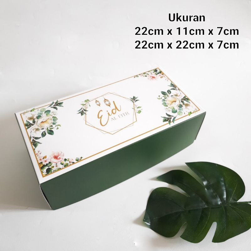 

kotak kue lebaran cake box idul fitri dus 2toples 22x11